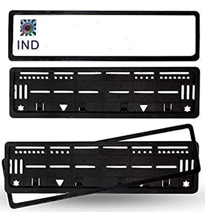 Car Number Plate Frame- Set of 2 pcs