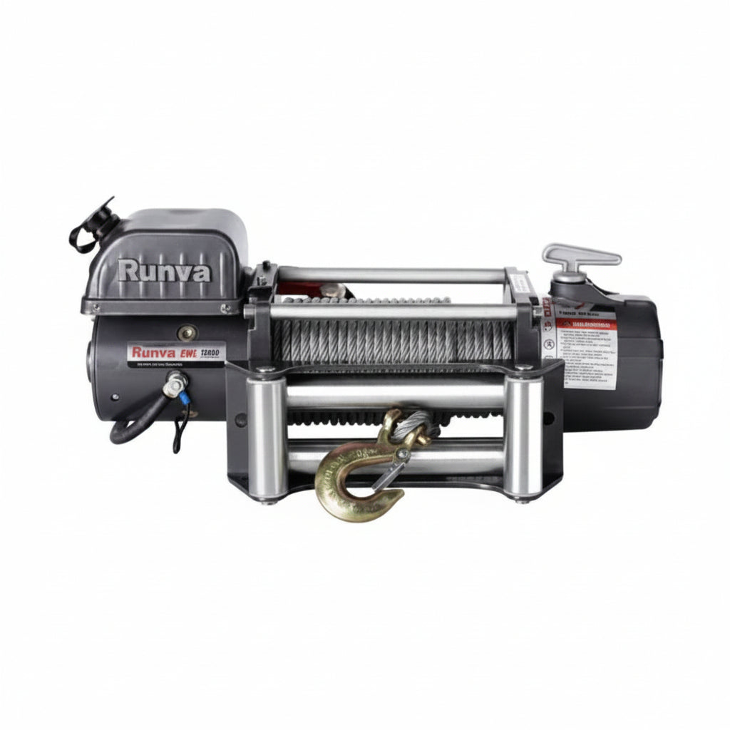 Runva winch on a white background