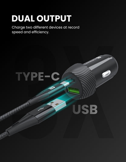 Car Power 7 Fast Car Charger with Dual Port
