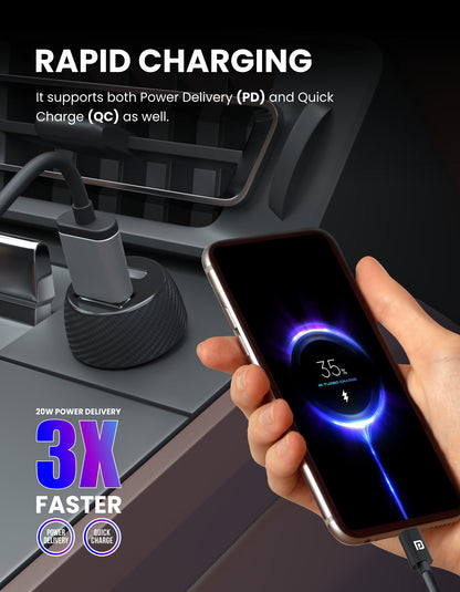 Car Power 7 Fast Car Charger with Dual Port