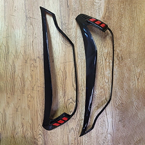 Black Finish Head Lamp Garnish for KIA Sone