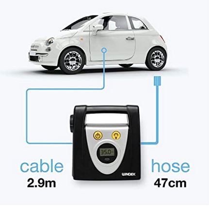 WINDEK 1702 Heavy Duty High Speed Tyre Inflator- Digital Meter