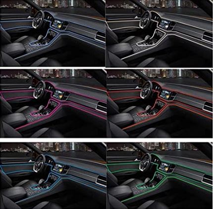 RGB App LED Car Atmosphere Interior Light With Optic Fibre Cable