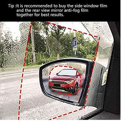 Side Mirror and Window Anti Fog Rain & Water Proof Protective Film