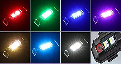 Universal Safety Signal Aircraft Blinking Led Light For Cars- Set of 2
