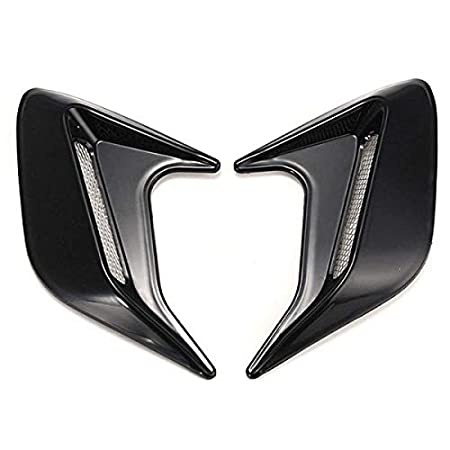 Black Universal Car Auto Decorative Air Scoop Flow Intake Hood Vent Bonnet Fender Mesh