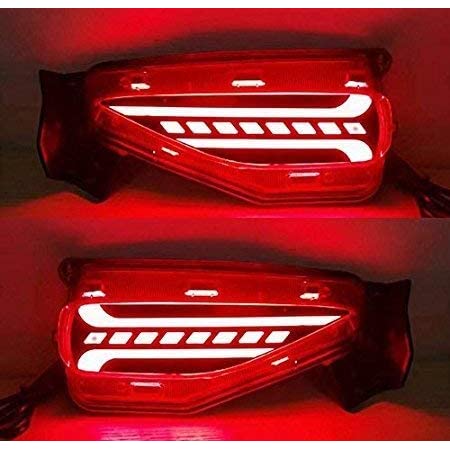 Rear Bumper Reflector Light Matrix Design For Fortuner - Model 2022 Onwards