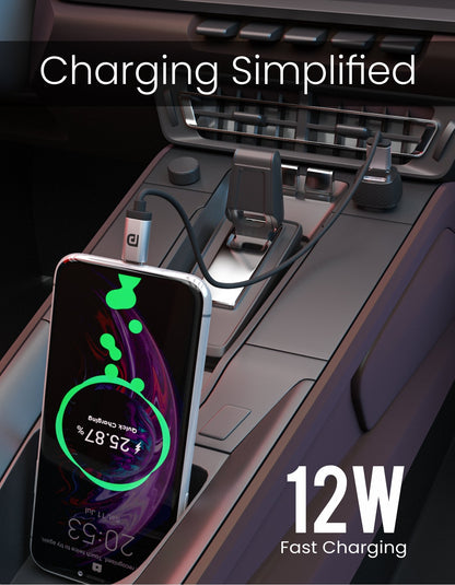Car Power 5 Fast Car Charger with Dual Port