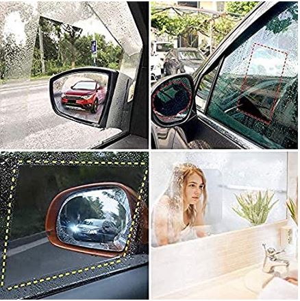 Side Mirror and Window Anti Fog Rain & Water Proof Protective Film