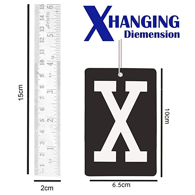 X Sign Air Freshener Hanging Perfume for Car
