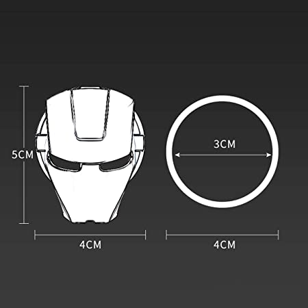 Golden Red Iron Man Car Engine Start Stop Switch Style Button Cover