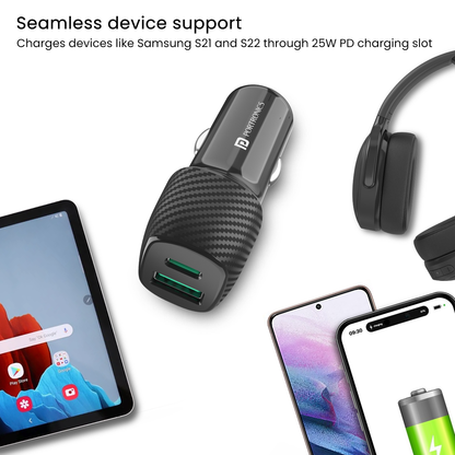 Car Power 13 Fast Car Charger with Dual Port