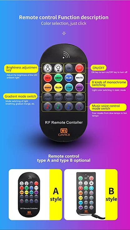Cardi K3 Ambient RGB Interior LED Light For Cars