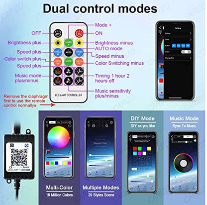 RGB LED Hood Strip Lights for Car