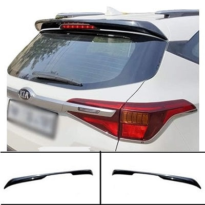 ABS Glossy Black Spoiler For Kia Seltos - Model 2019 Onwards
