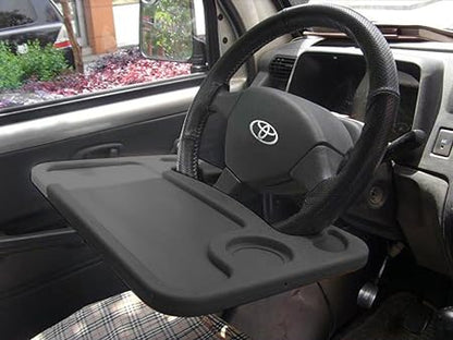 Multifunctional Car Steering Wheel Tray With Holder Desk