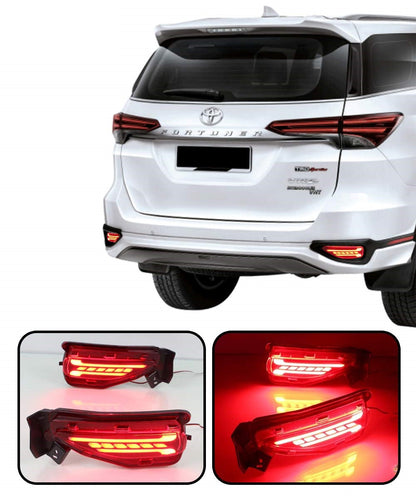 Rear Bumper Reflector Light Matrix Design For Fortuner - Model 2022 Onwards