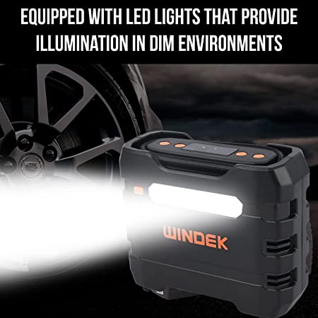 WINDEK RCP-B88A Tire Inflator 12V DC Portable