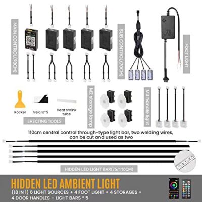Cardi K3 Ambient RGB Interior LED Light For Cars