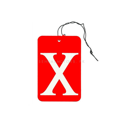 X Sign Air Freshener Hanging Perfume for Car