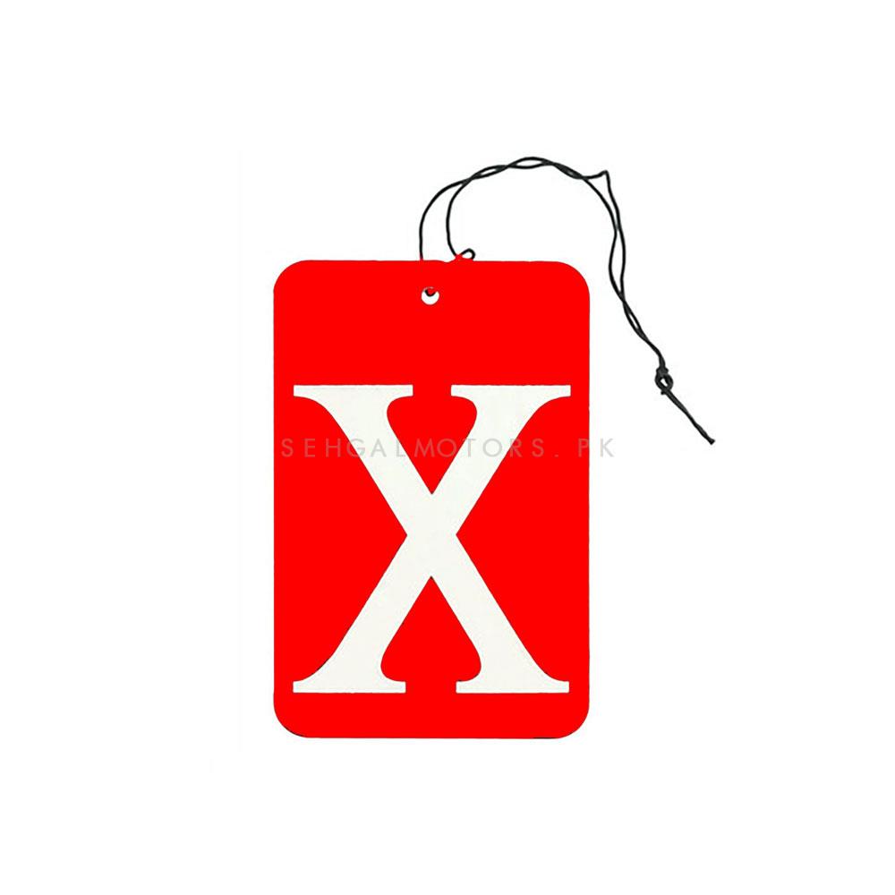 X Sign Air Freshener Hanging Perfume for Car