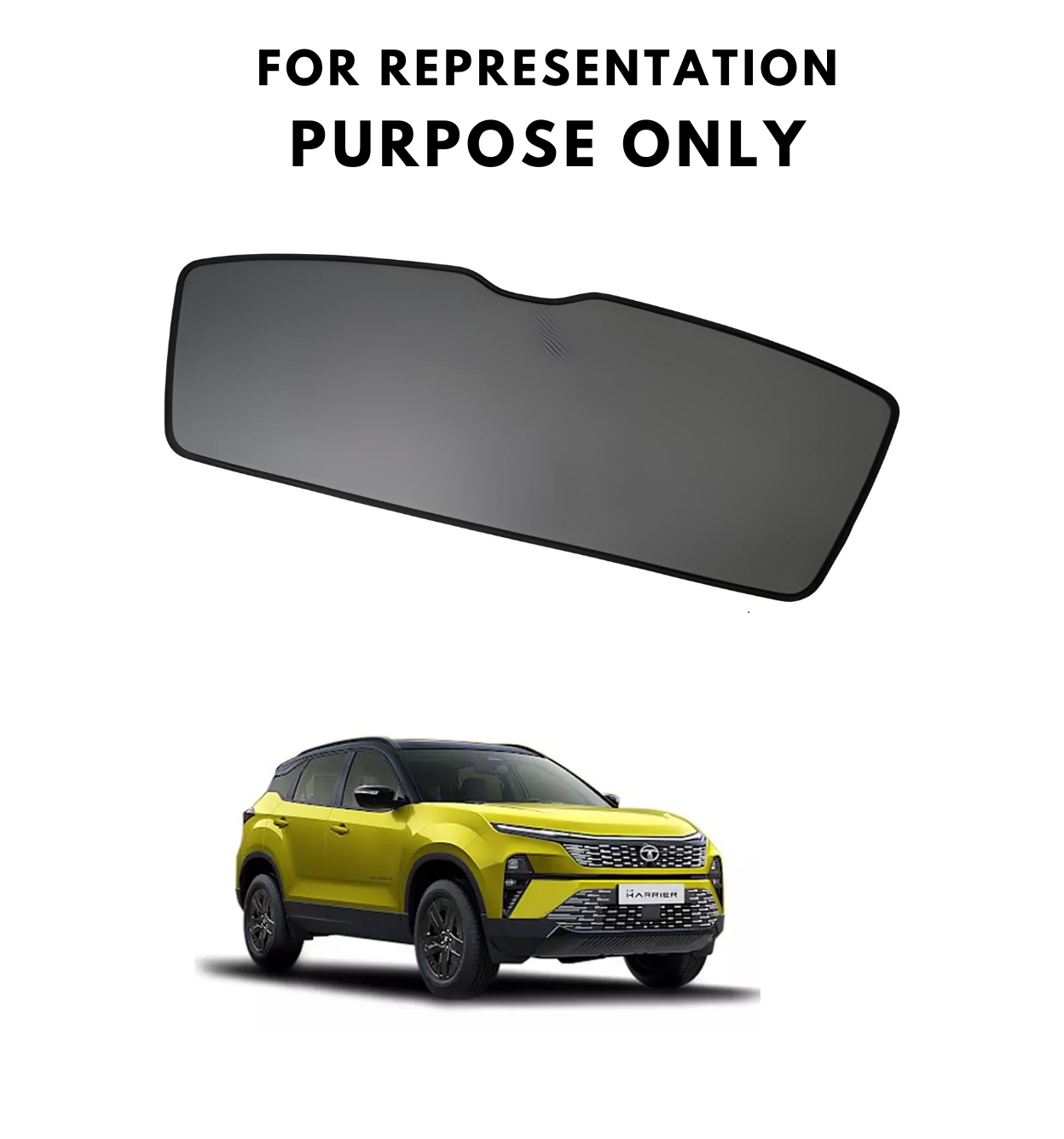 Car Window Fix Black Sun Shades For Tata Harrier - Model 2019 Onwards