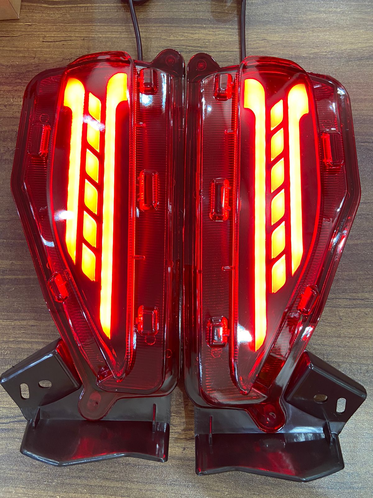Rear Bumper Reflector Light Matrix Design For Fortuner - Model 2022 Onwards