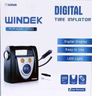 WINDEK 1702 Heavy Duty High Speed Tyre Inflator- Digital Meter