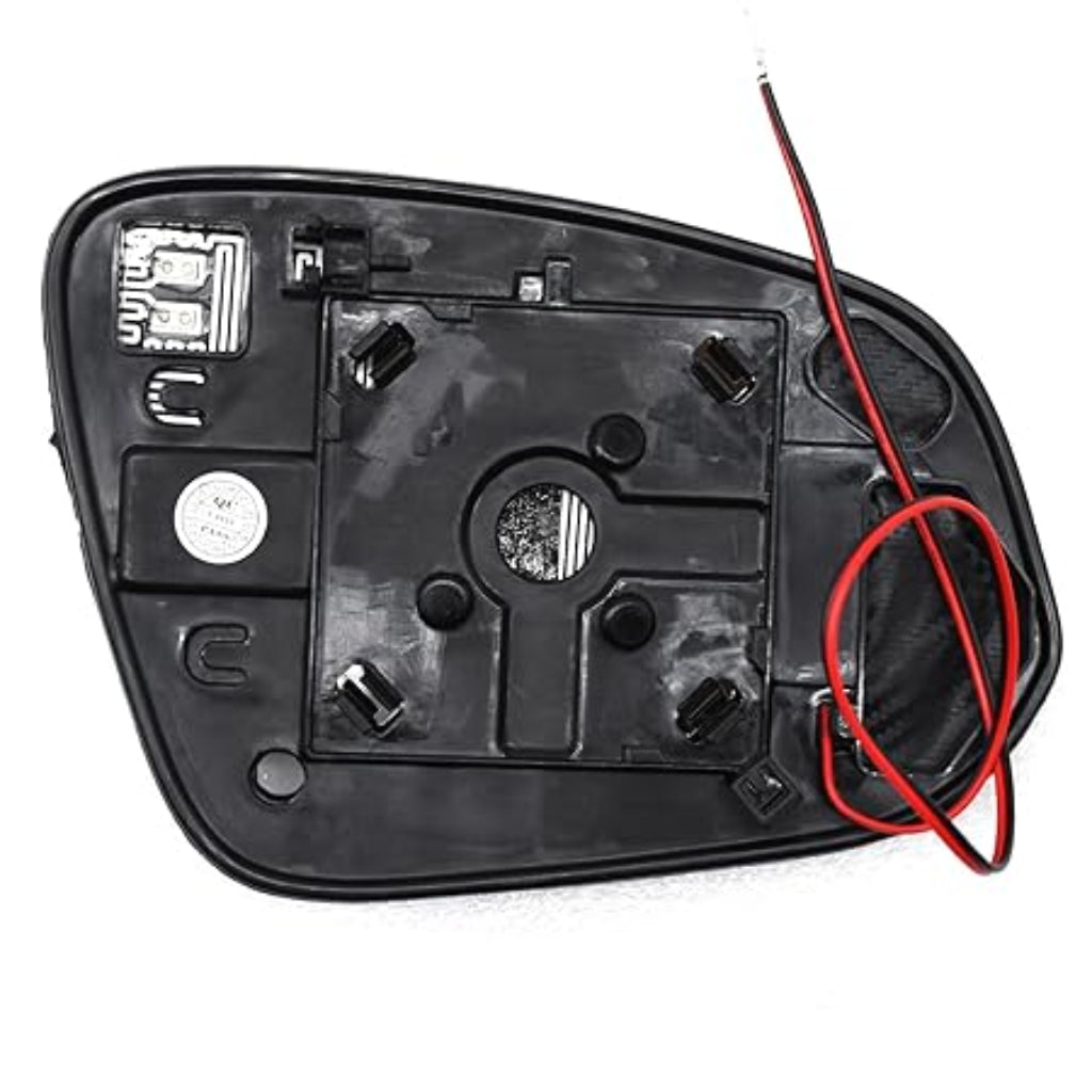 Car mirror with wiring on a white background