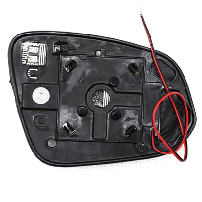 Car mirror with wiring on a white background