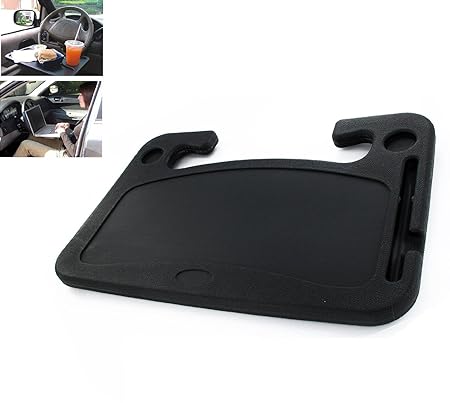 Multifunctional Car Steering Wheel Tray With Holder Desk