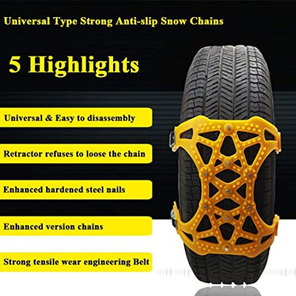 Snow Chains Universal Car Tyre Winter Roadway Safety Tire Chains