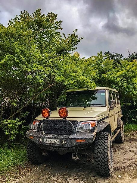 Metal Bumper Single Rod with FogLight Cuts for Bolero