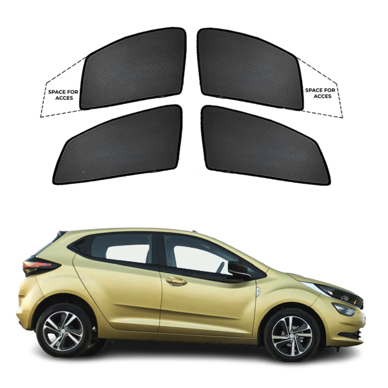 Black Sun shade window for Tata Altroz
