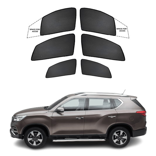 Black Sun shade window for Mahindra Alturas G4