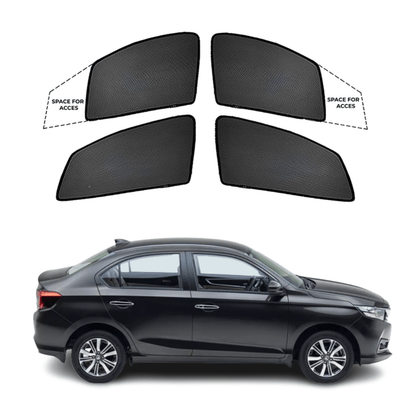 Black finish Sun shade window for Honda Amaze