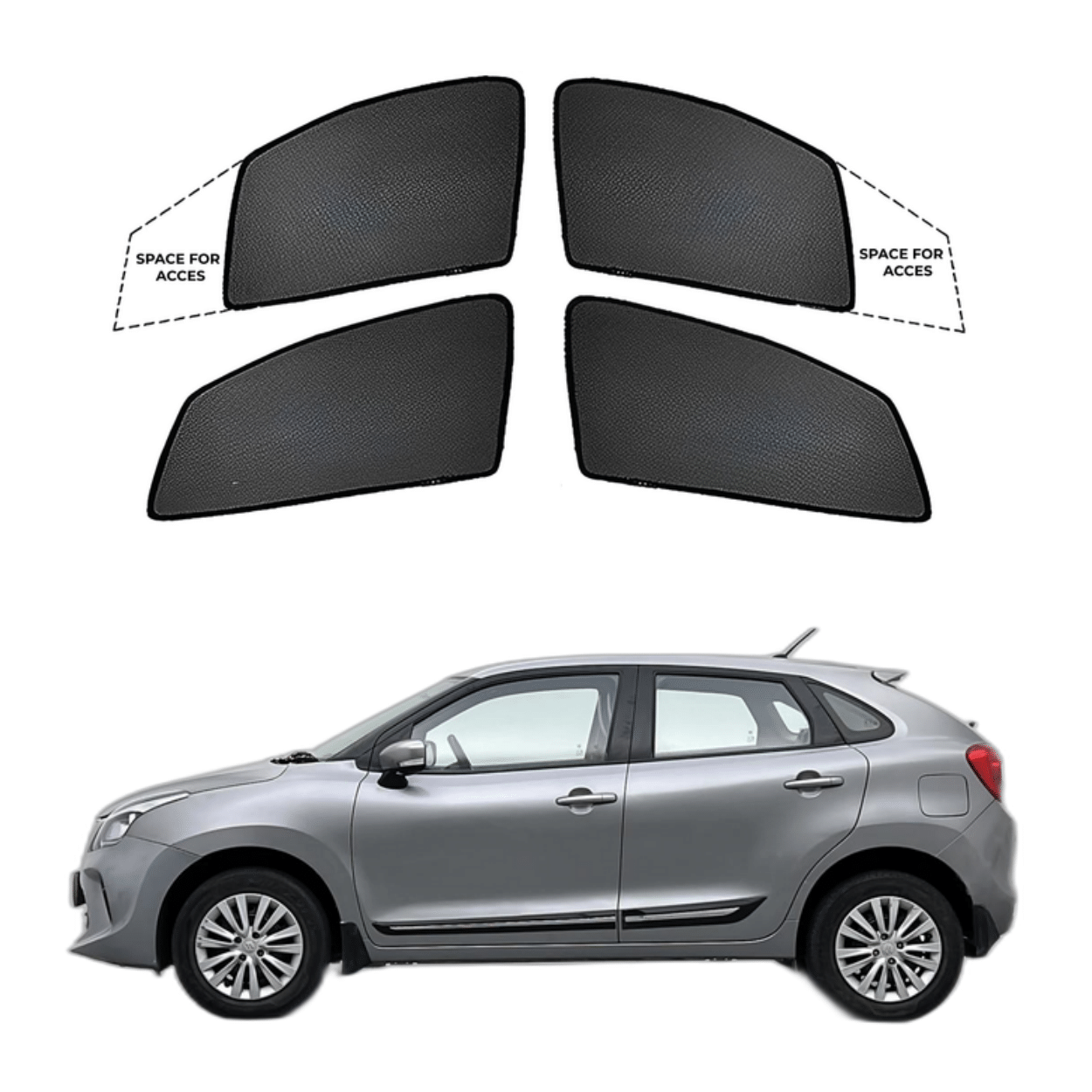 Black Sun Shade window for Maruti Suzuki Baleno Old