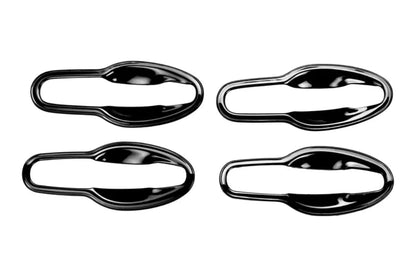 Set of 4 Catch Cover for Dzire laced on a white background.