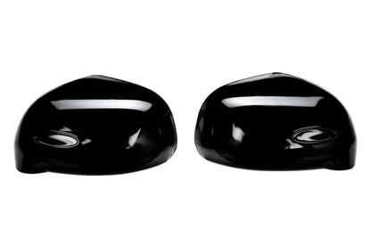 Set of 2 pcs Black ORVM Cover for Spresso displayed on a white background. 