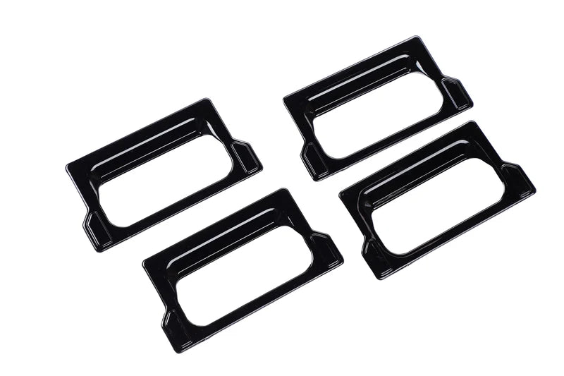 4 Pcs Black catch cover for Bolero on a clear whitebackground. 