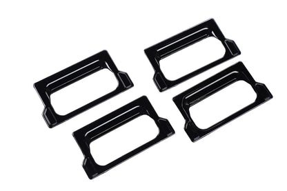 4 Pcs Black catch cover for Bolero on a clear whitebackground. 