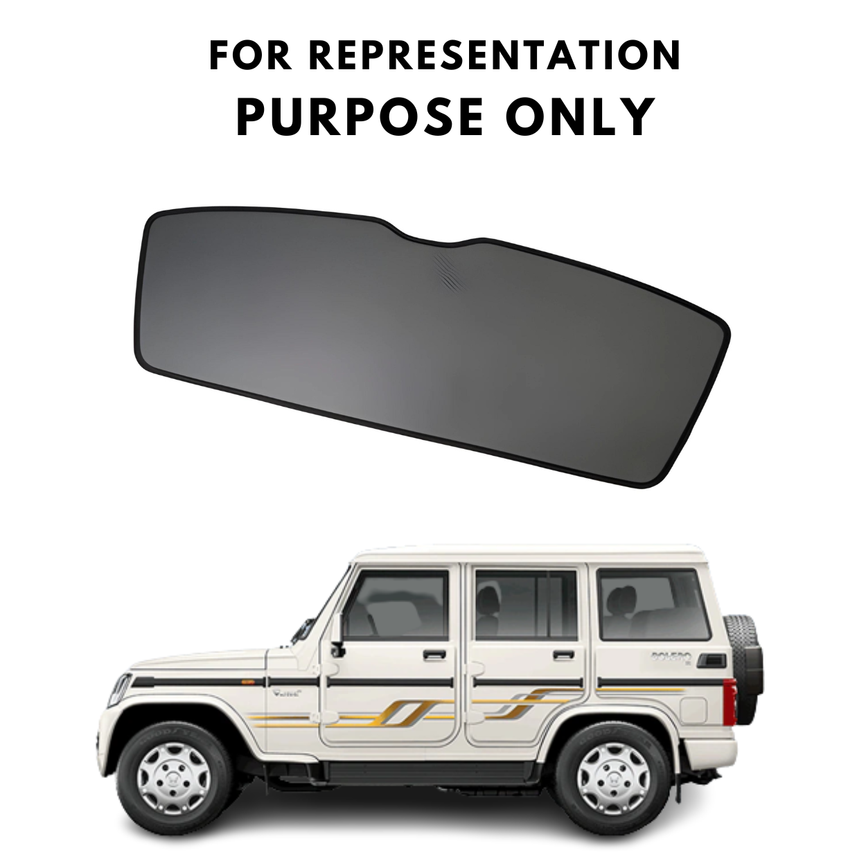 Car Window Fix Black Sun Shades For Mahindra Bolero