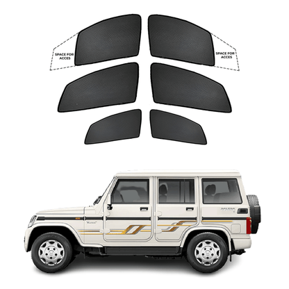 Black Sun shade window for Mahindra Bolero