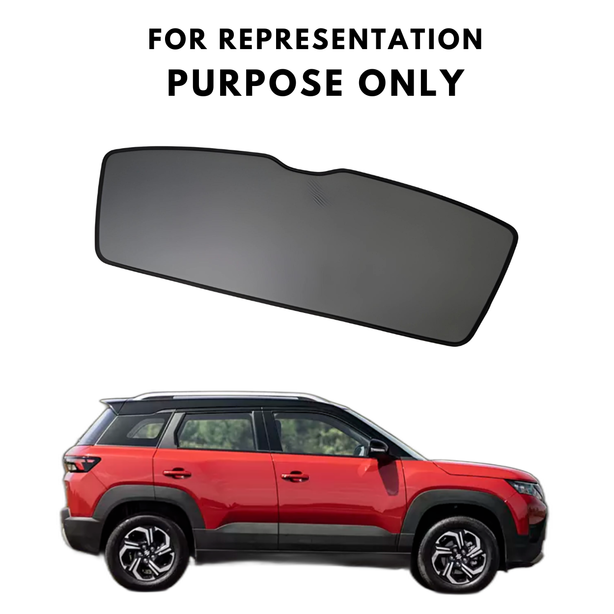 Car Window Fix Black Sunshades For Maruti Suzuki Brezza 2022 Onwards