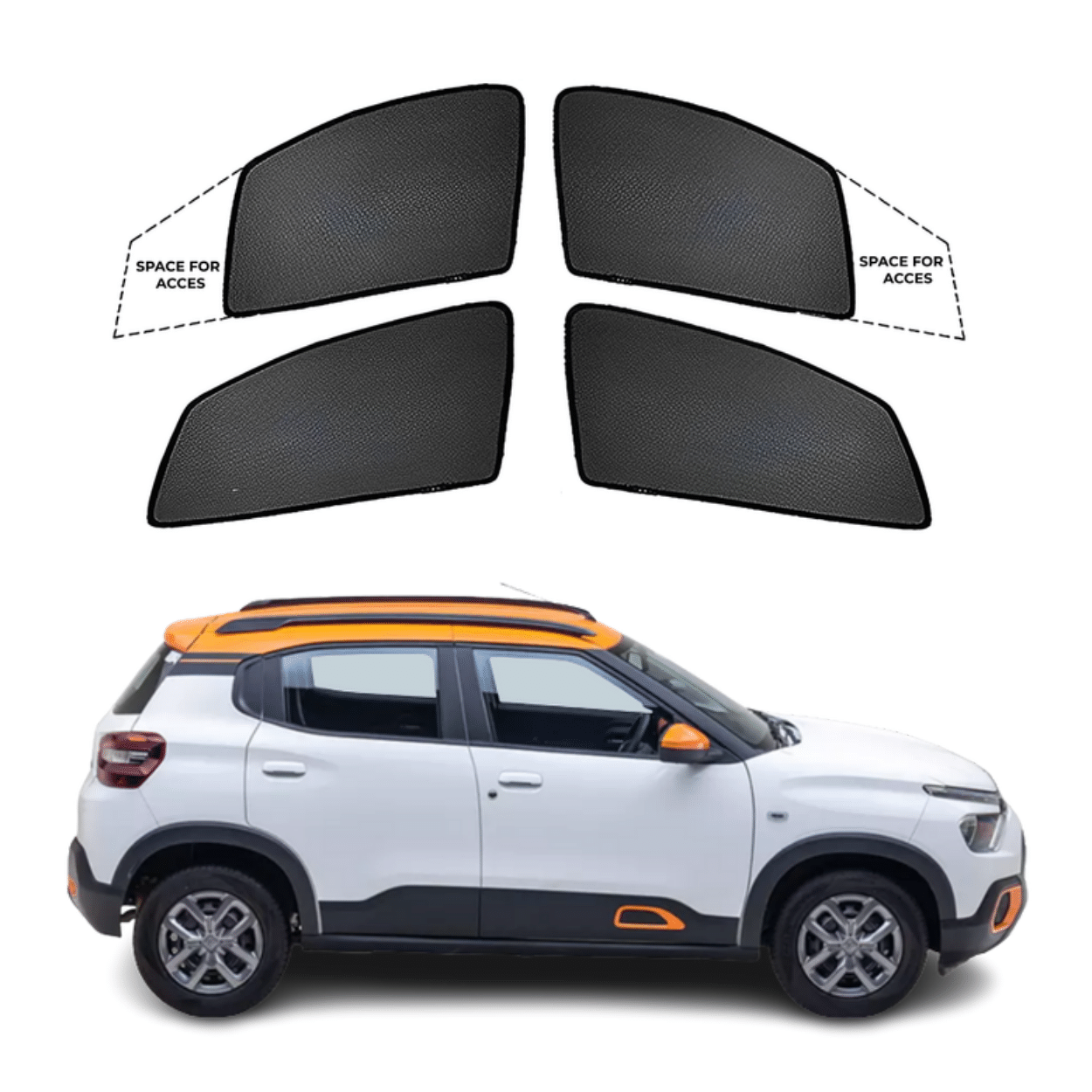 Car Window Fix Black Sunshades For Citroen C3