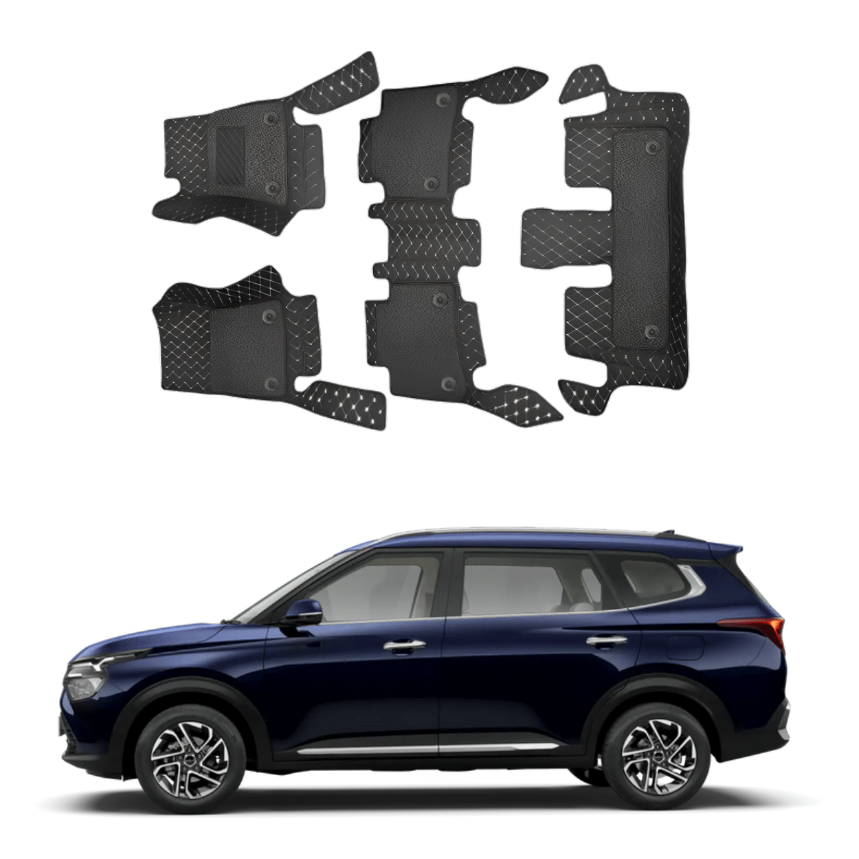 7D Car Floor Mats For KIA Carens