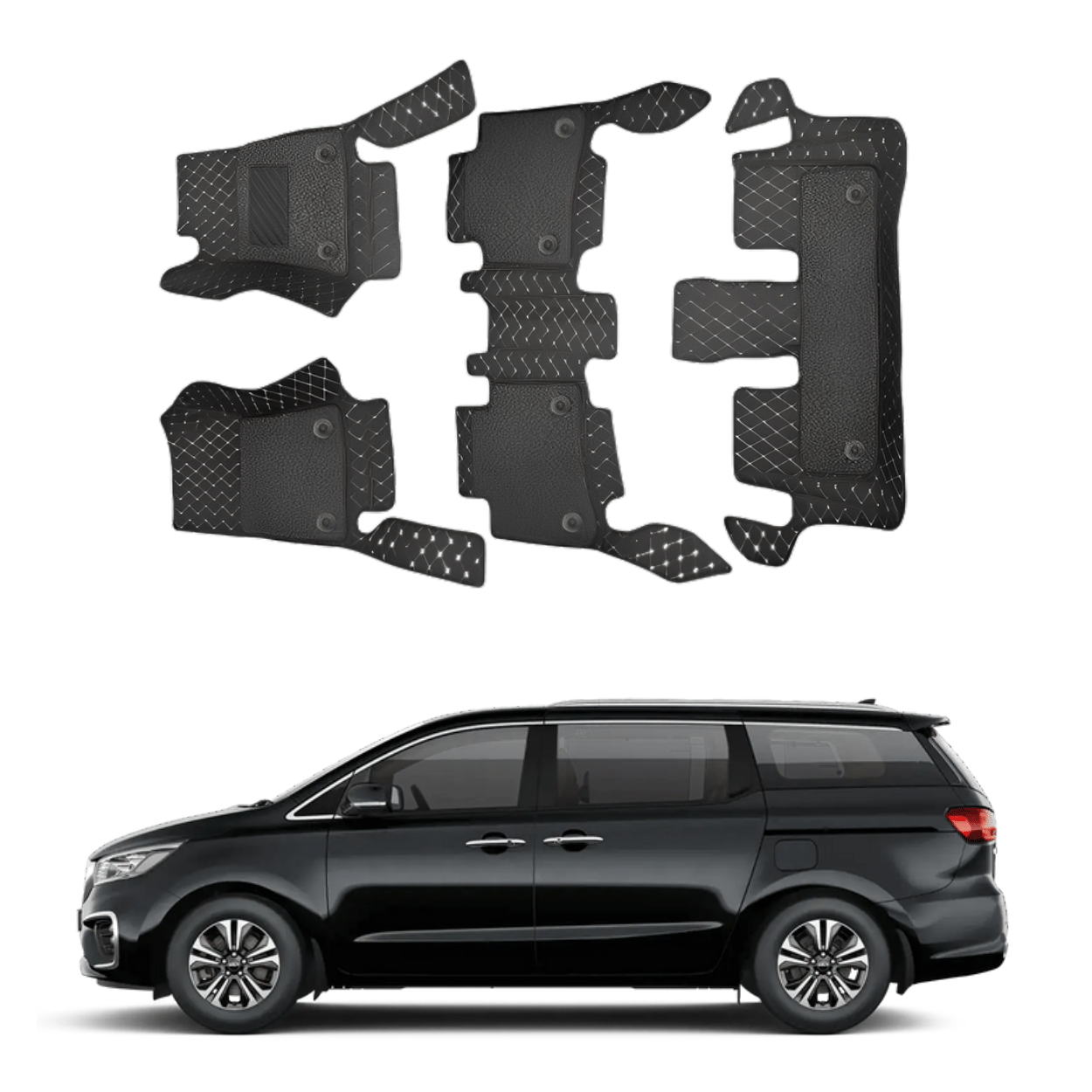 7D Car Floor Mats For KIA Carnival