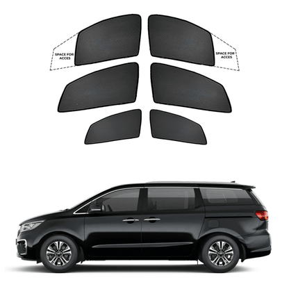 Black finish Sun shade window for KIA Carniva