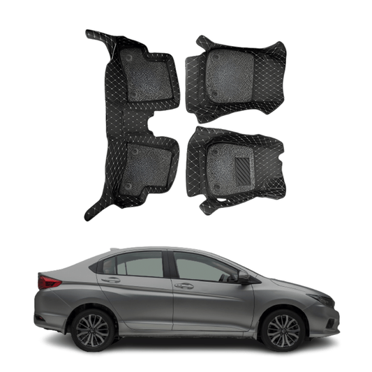 7D Car Floor Mats For Honda City 4th Gen
