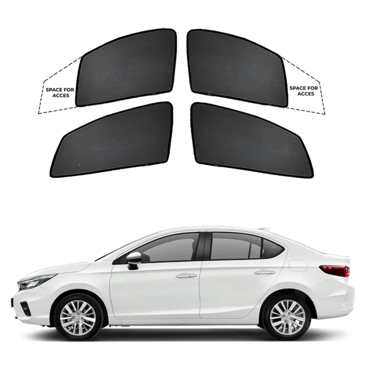 Black Sun shade window for Honda City